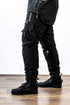 Ride Rich Unit 16 Armoured Softshell Waterproof Cargo Motorcycle Joggers - Black